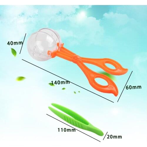 1set Plastic Scissor with Clamp Plant Insect Biology Study Tool Set Nature Exploration Toy For Children Outdoor Game