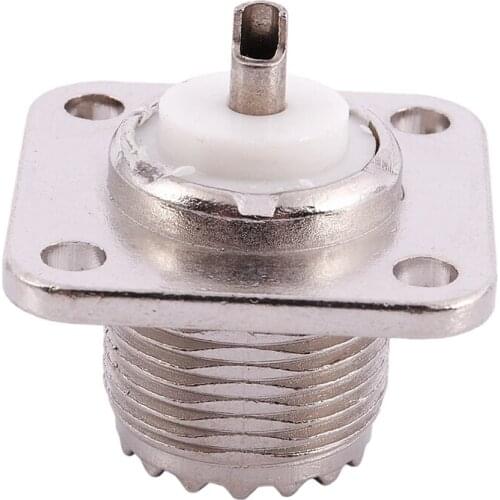 UHF Female SO239 Panel Chassis Mount Flange Deck Mount Solder Cup RF Connector Retail