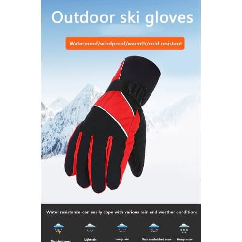 Winter windproof warm gloves snow skiing snowboard snowmobile riding winter gloves