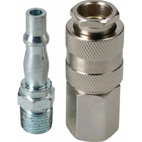 1/4in Male Thread PCL To 1/4in BSP Female Thread EURO Air Fitting Convertor Adapter Airline Hose Quick Release