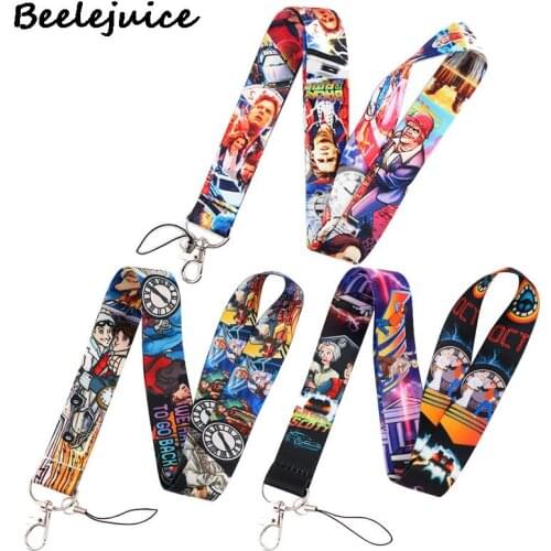 Back to the Future Neck Strap Lanyards ID badge card holder keychain Mobile Phone Strap Gift Ribbon webbing necklace Gifts