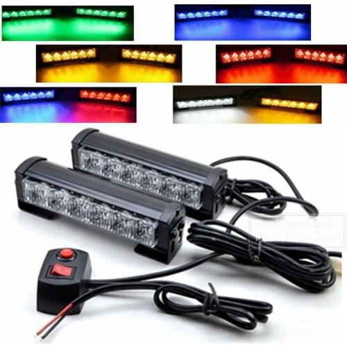 Strobe Light Emergency Flashing Warning Light Bar Side Lights One Drag Two Refit Warning Road Opening Day Light Cross-country