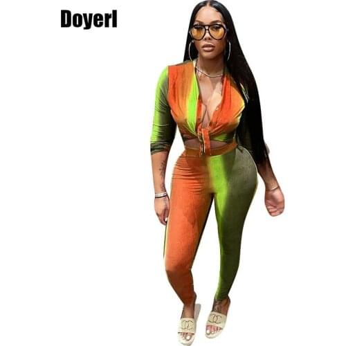 Tie Dye Casual 2 Piece Sets Womens Outfits Club Sweat Suits Women Sport Tracksuit Two Piece Set Women Top and Pants Sets 2021