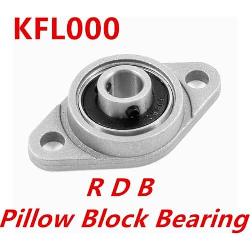 10 pcs/lot 10mm diameter zinc alloy bearing housing KFL000 FL000 K000 flange bearing with pillow block bearing