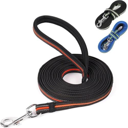 3M/5M/10M Pet Dog Chain Leash Products Accessories Nylon Anti-Skid Outdoor Training Pet Lead Belt Soft Padded Handle Dog Leash
