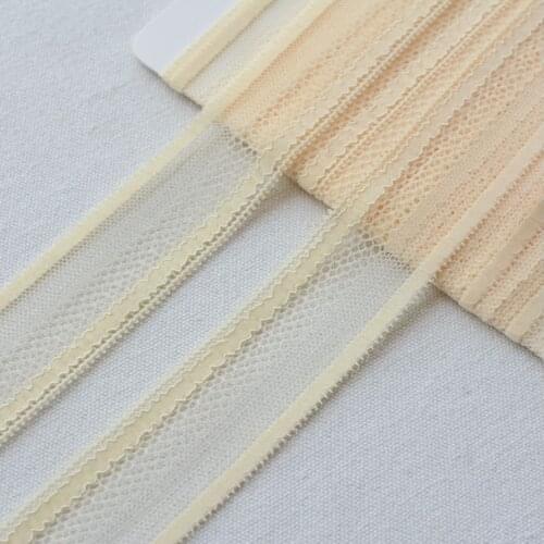 3meters/lot 3.3cm light yellow Embroidered Lace Fabrics Womens Clothing DIY Lace Trim