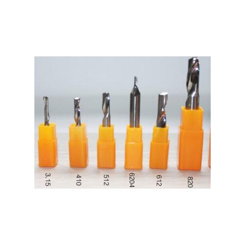 5pcs high quality single flute endmill bits DJTOL 4*4*8mm cutting bits for Aluminium, Solid Carbide Drill Bits, AL1LX410