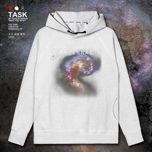 Antennae Galaxy astronomic interaction superstars colliding with Corvus mens hoodies streetwear for men new clothes autumn