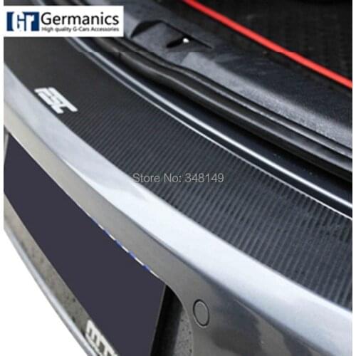 Aliauto Car styling Carbon fiber sticker and decal scratch protection rear bumper car acessories For volkswagen golf 6 GTI