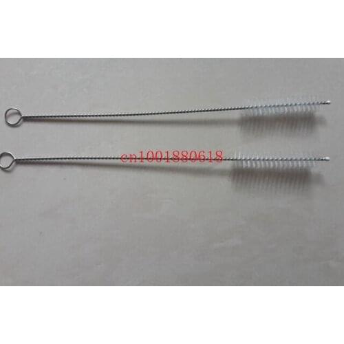 DHL Free shipping 8inch Stainless Steel Straw Brush Bottle Cleaning Brushes Size 200mm x10mm,500pcs/lot