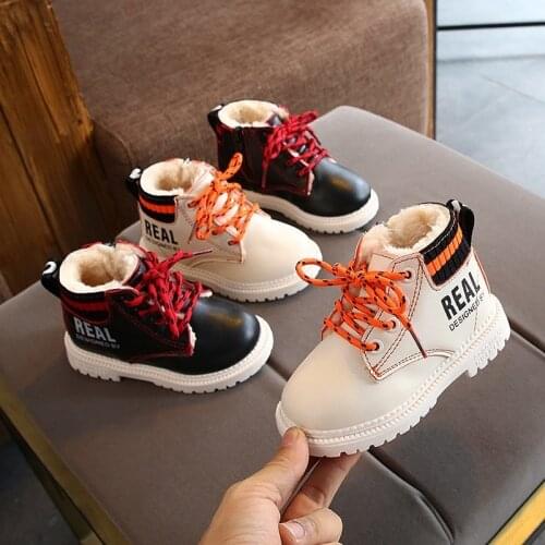 Children Boots Winter Super Warm Shoes Flats Kids Baby Soft Long Plush Ankle Boot Boy Girl Quality Non Slip Snow Boots
