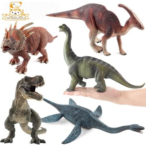 Dinosaur Tyrannosaurus Rex Parasaurolophus Spinosaurus Styracosaurus Plesiosaur Brachiosaurus Action Figure Toy Animal Figurines