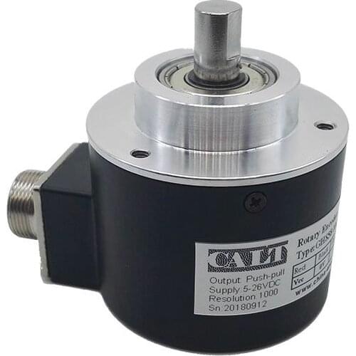 GHS58-08C series 8mm shaft 500 1000 1024 2000 2048 2500 3000 3600ppr p/r pulse incremental rotary encoder