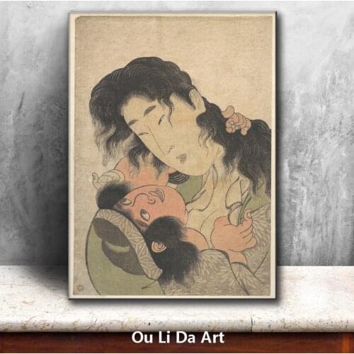 Classical Japan figures women girl oil painting canvas painting printings printed on canvas wall art decoration picture