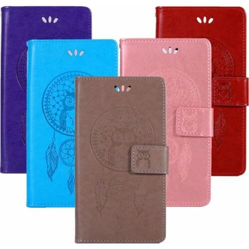 Owl Wind Chime Leather Case For Samsung Galaxy A5 A6 A7 A8 Plus 2018 A9 Star Lite A3 A5 A7 2017 A3 A5 2016 PU Flip Wallet Cover