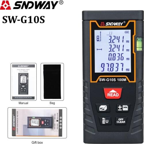 SNDWAY Laser Digital Laser Range Finder 120m 100m 70m 50m Electronics Tape Distance Ruler Sensor Laser Distance Meter