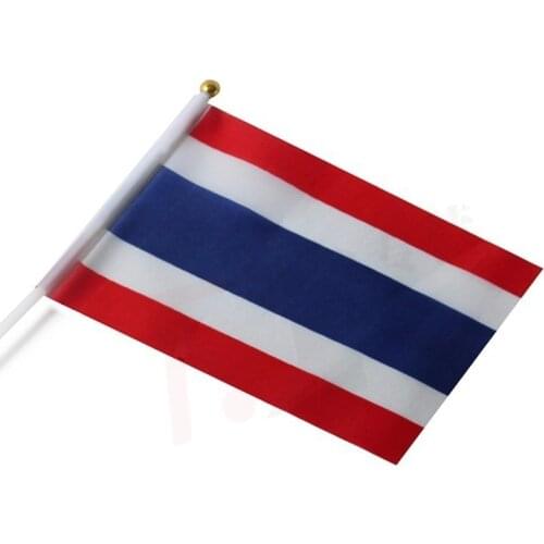 14 * 21 cm Thailand hand signal waving flag small banner flags
