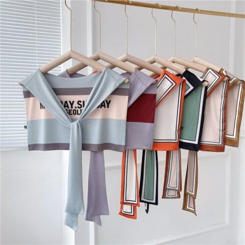 New Korean Shawls For Women Neck Protection Fashion All-match Cape Design Outdoor Fake Two-Piece Air-Conditioned Room Warm Shawl