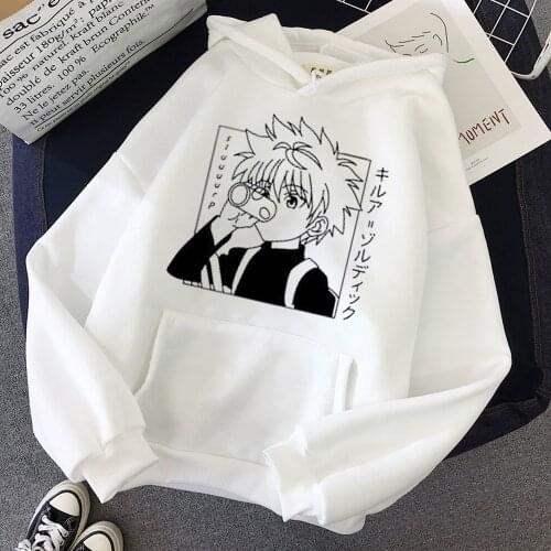 New Fashion Anime Funny Killua Eyes Killua Hoodies Winter Japan Style Hunter X Hunter Sweatshirts Streetwear for Women/Men S-3XL