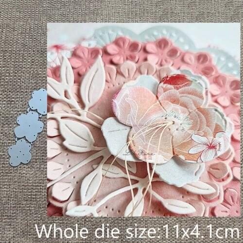 New Design Craft Metal stencil mold Cutting Dies 3pcs flowers decoration scrapbook die cuts Album Paper Card Craft Embossing