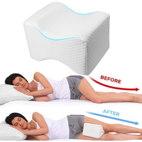 For Orthopedic Sciatica Back Leg Hip Align Spine Pregnancy Body Pillows Back Support for Side Sleepers Memory Foam Knee Pillow
