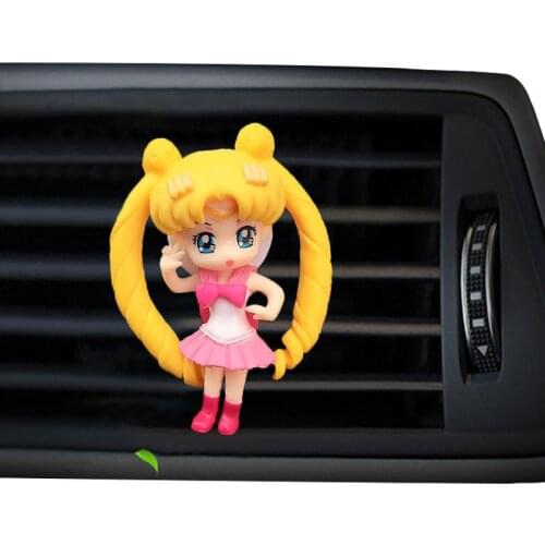 Beautiful girl car air freshener perfume air conditioner outlet Perfume clip bulldog auto air freshener Car interior accessories