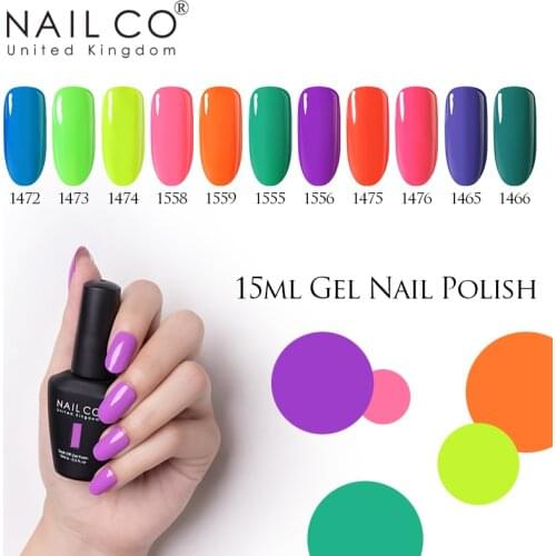 NAILCO UV LED Gel Nail Polish Semi Permanent Vernis Gel Varnish Hybrid Soak Off Gel Lacquer Lucky Nail Paint Gel Polish Gellak