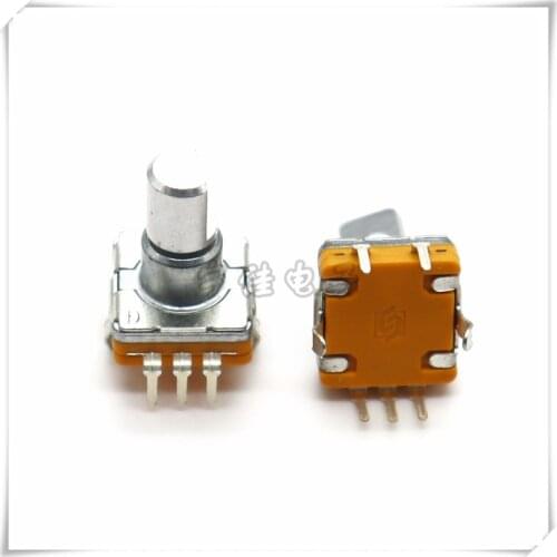 2 Pieces EC11 Type Rotary Encoder With Button Switch 30 Positioning 15 Pulse D Shaft Handle 12.5MM