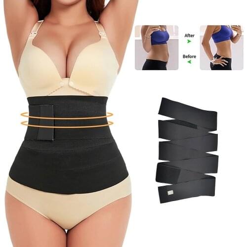 Waist Trainer Slimming Strap Shapewear Weight Loss Belt Women Tummy Body Shaper Band Control Resistance Strap Tight Warp