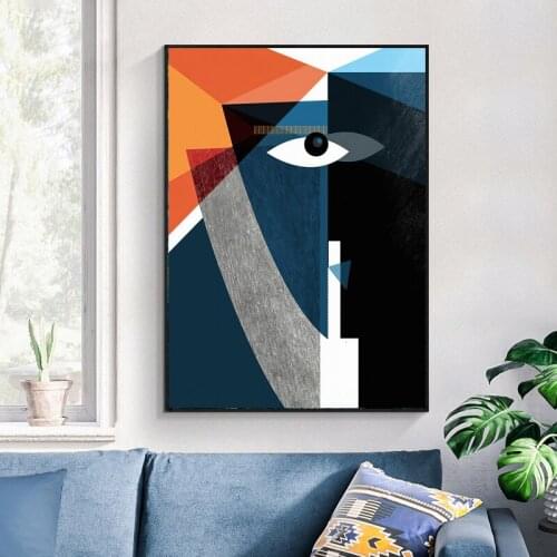 Nordic poster abstract figure oil painting art print wall painting home decoration