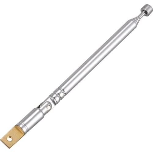 Replacement 25.4cm 10" 5 Sections Telescopic Antenna Aerial for Radio TV
