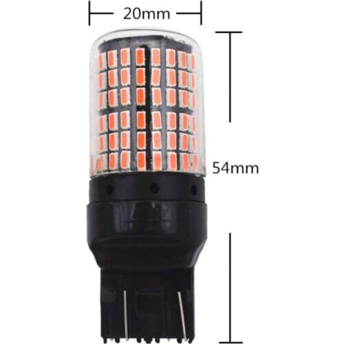 Strobe Light Bulb T20 7443 3014 144SMD 2Pcs Brake DC 12v-24v LED Brand New