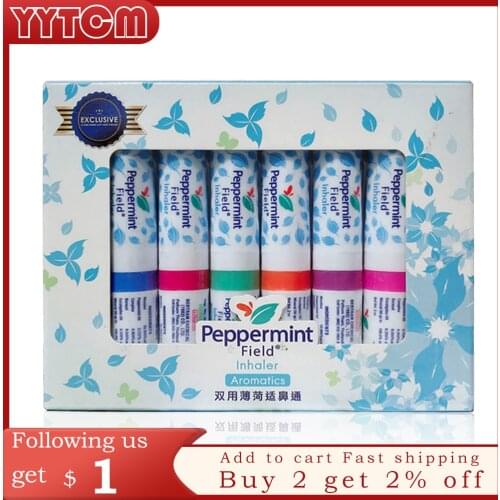 Thailand Mint Cylinder Nasal Inhaler Refresh Brain Anti Fatigue Cure Stuffy Nose Rhinitis Nasal Aspirator refreshing dizziness