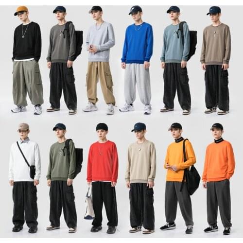 Full Sleeve Hoodie Men Couple Fashion Hip Hop Punk Clothing Daily Wear Cotton Comfortable Breathable Sweatshirt Male Round Neck