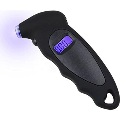 High Precision Electronic Digital Tyre Pressure Gauge 150 PSI 4 Settings Auto Accessories Black for Car Truck Bicycle
