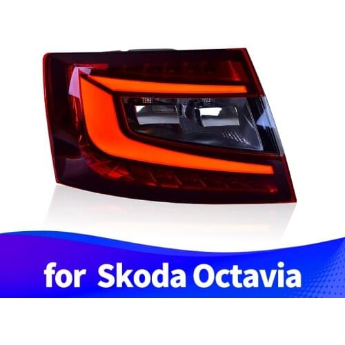 Taillight Assembly for Skoda Octavia LED driving lights halogen turn signal LED brake light