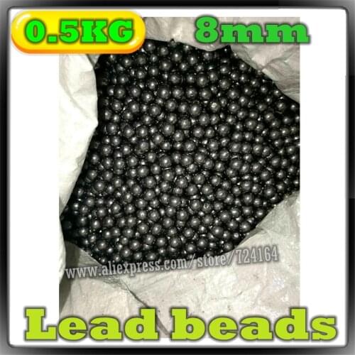 0.5kg 8mm Diameter Slingshot Solid Lead Balls Sling Shot Shooting Hunting Bow Arrow Compound Bow Catapult Hitting Ammo