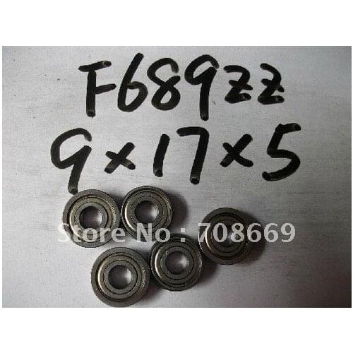 10pcs Miniature Flange Bearing 9x17x5mm 9x17x5 F689ZZ