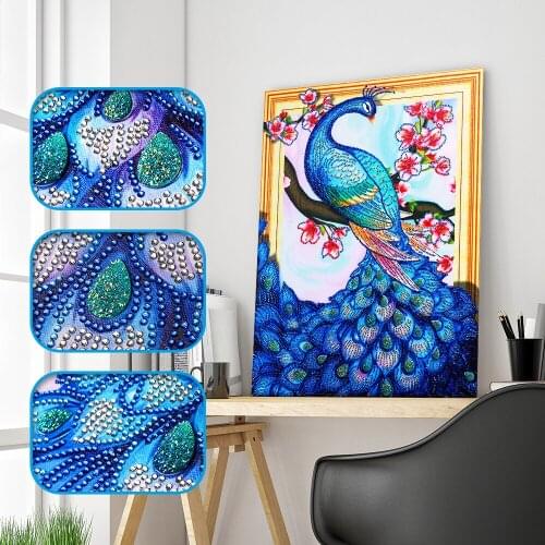 Special Shaped Diamond Embroidery Animal Peacock Various Rhinestone 5D DIY Diamond Painting Cross Stitch Diamond Decor