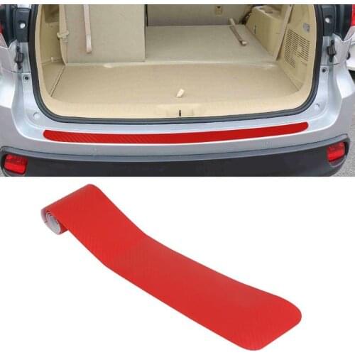 Auto Rear Bumper Trunk Tail Lip Carbon Fiber Car Protector Sticker Protection Stickers Decals Universal Car Styling Accessories