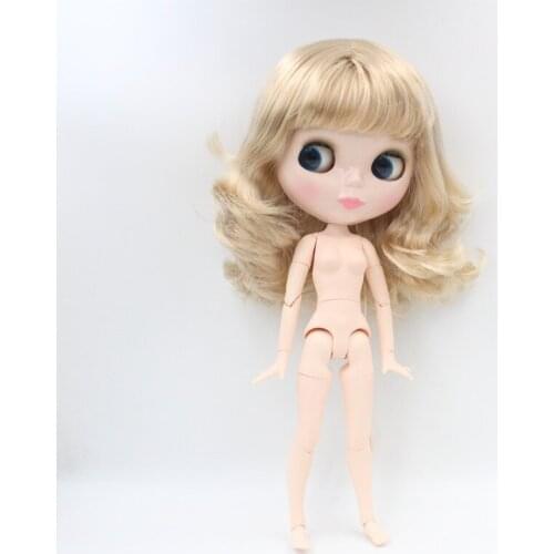 Free Shipping big discount RBL-662J DIY Nude Blyth doll birthday gift for girl 4color big eye doll with beautiful Hair cute toy