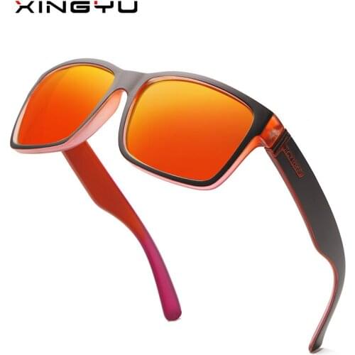 XINGYU Brand Square Polarized Glasses Men Women Fishing Glasses Sun Goggles Camping Hiking Driving Eyewear Sport Sunglasses