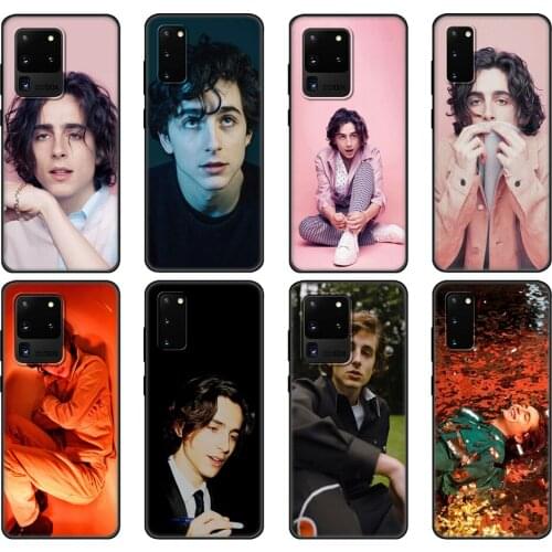 Black tpu Case For Samsung galaxy S20 /S20 PLUS/S20 ultra/S20+ /S20FE back cover Timothee Chalamet