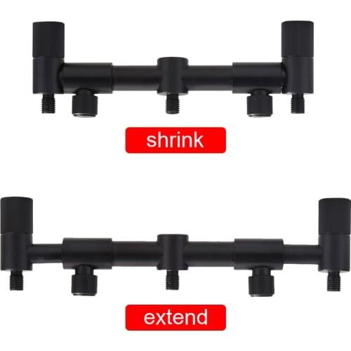 Aluminum Alloy Fishing Rod Bite Alarms Holder Telescopic Carp Fish Pole Buzz Bar Rest Stand Aluminum Alloy Fishing Tackle