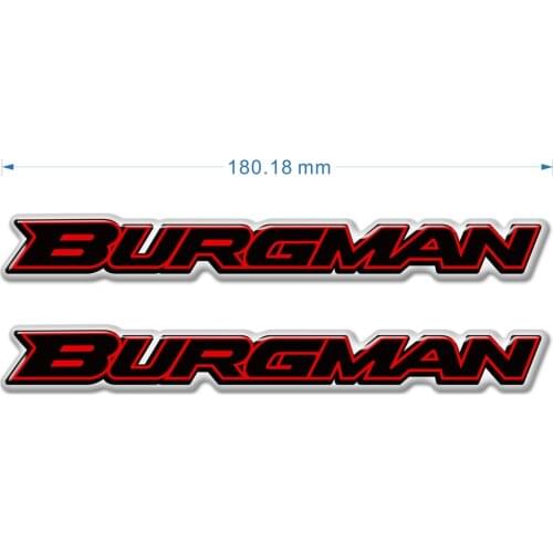 For Suzuki Burgman 125 200 400 650 Motorcycle Emblem Badge Logo Decals Scooter Stickers Tank Pad 2015 2016 2017 2018 2019 2020