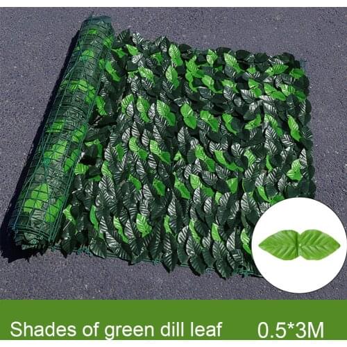 Artificial Leaf Privacy Fence Home Decoration Green Vine Hedge Privacy Fence Screen Bendable Leaf Fence for Garden Porch