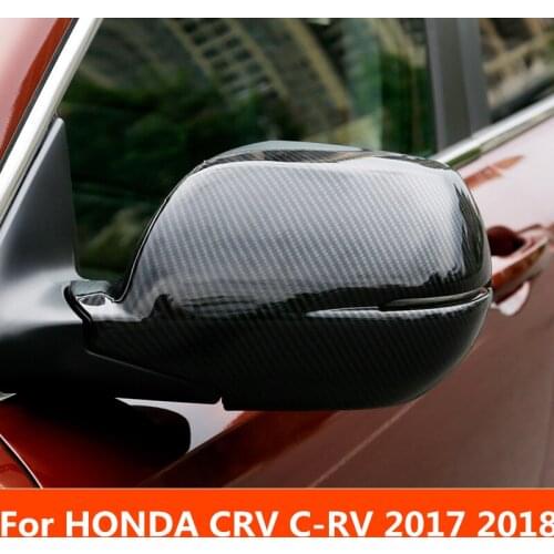 For HONDA CRV C-RV 2017 2018 Car Rear-view Mirror Covers Shell Rearview Mirror Edge Guards Cover Exterior decoration Accessories