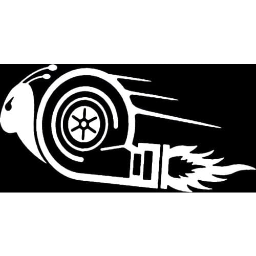 15*7.5cm Lovely Humour Turbo Snail Car Decal Vinyl Sticker Funny Car Window Bumper Novelty JDM Drift Vinyl Decal Sticker