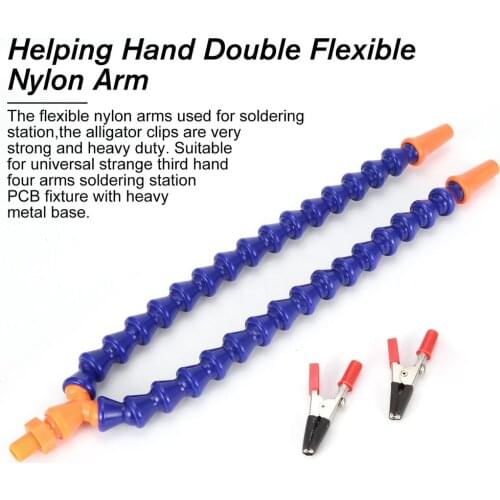 Nylon Arm for Aluminium alloy Soldering Station Helping Hand Soldering Iron Station Double Flexible Nylon Arm Spare Part