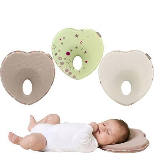 Newborn Infant Anti Roll Pillow Flat Head Neck Prevent Infant Support Baby Crib Flat Head Pillow for Baby Newborn Dropshipping